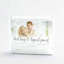 Noble Linens Microfiber Bed Bug and Spill Proof Zippered Mattress Protector, Queen