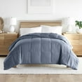 thumbnail image 1 of Noble Linens Stone All Season Lightweight Down-Alternative Solid Comforter, Full/Queen, 1 of 10