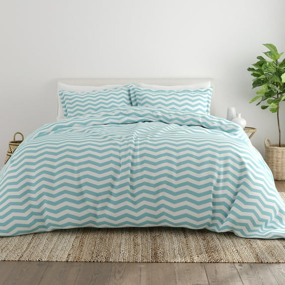 Noble Linens Turquoise Arrow Pattern 2-Piece Duvet Cover Set, Twin/TwinXL