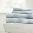thumbnail image 1 of Noble Linens Ultra Soft Hounds Tooth Pattern 4 Piece Bed Sheet Set, 1 of 1