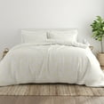 thumbnail image 1 of Noble Linens White Spring Vines Print Duvet Set 3-Piece Duvet Cover Set, King/Cal King, 1 of 12