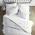thumbnail image 1 of Noble Linens White Square Pattern Quilted Coverlet Set, Twin / Twin XL, 1 of 9