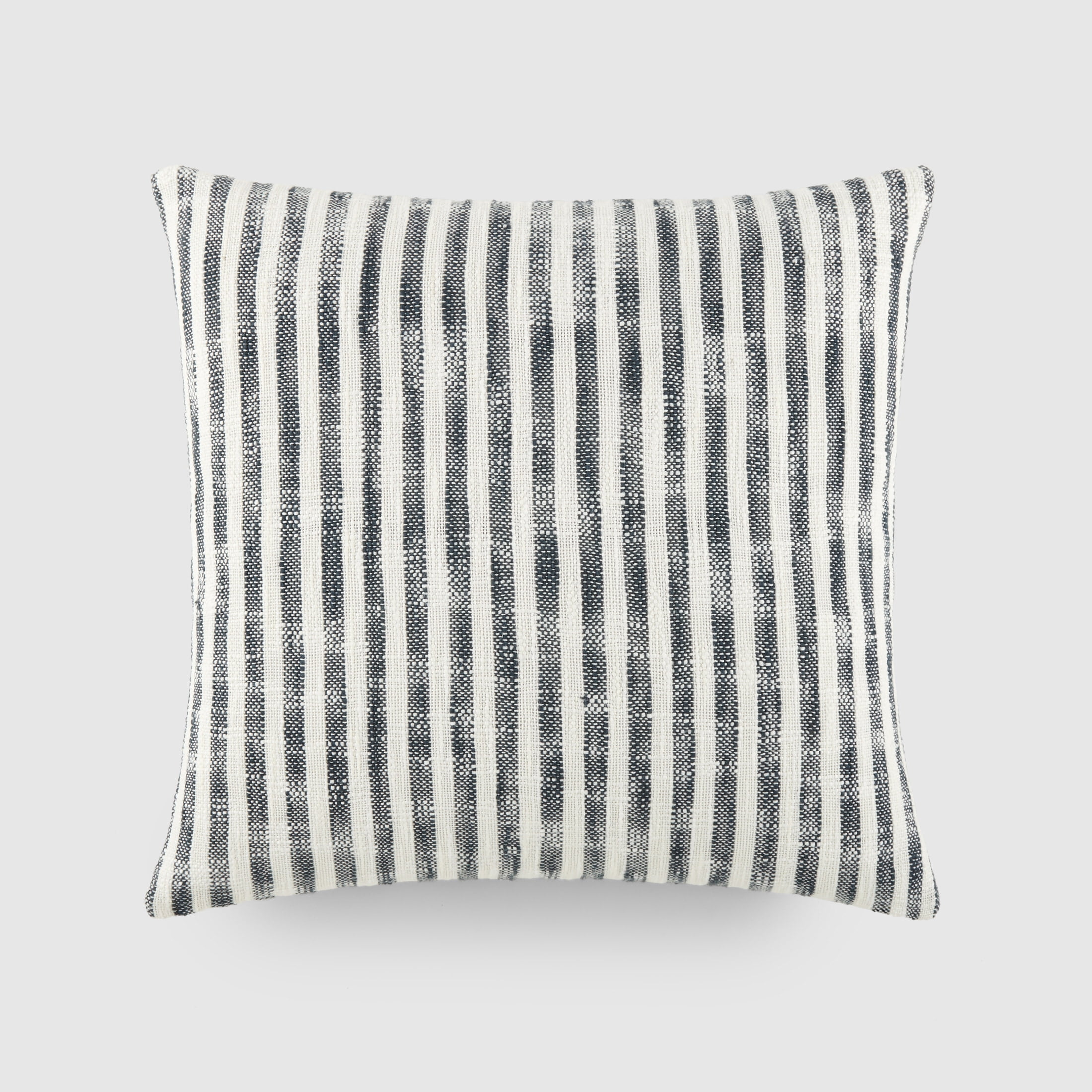 Noble Linens Yarn-Dyed Cotton Decor Throw Pillow in Bengal Stripe Pattern