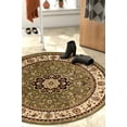 thumbnail image 1 of Noble Medallion Red Green Ivory Light Blue Black Persian Floral Oriental Formal Traditional Area Rug Shed Free Modern Contemporary Transitional Soft Living Dining Room Rug, 1 of 5