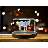 Noble Mule Crystal Carvings | Exquisite Gems Etched with Hardy Equine Workers