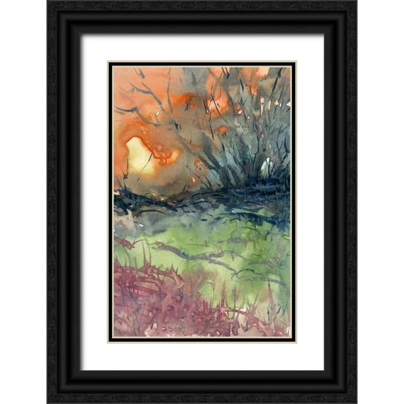 Noble, Randy 22x32 Black Ornate Wood Framed with Double Matting Museum Art Print Titled - Morning Rays