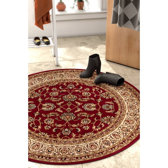 Noble Sarouk Persian Floral Oriental Formal Traditional Area Rug 5'3 ...