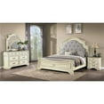 thumbnail image 1 of Noble Traditional Style 4 Pc Queen Bedroom Set Made with Wood in Antique Beige, 1 of 15