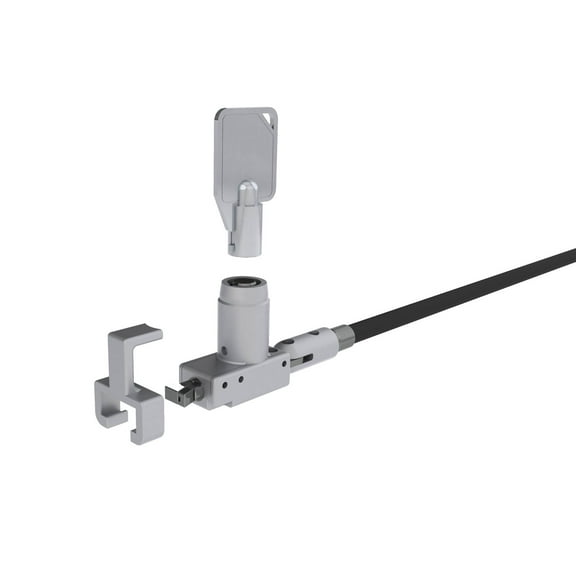Noble Wedge Lock With Barrel Key And Cable Trap, Taa Compliant, Keyed Alike