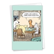 NobleWorks - 1 Funny Birthday Card with Envelope - Dogopoly C3986BDG
