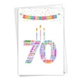 thumbnail image 1 of NobleWorks - 1 Funny Birthday Card with Envelope - Word Cloud Milestones 70 C9416MBG, 1 of 7
