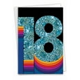 thumbnail image 1 of NobleWorks 18th Milestone Birthday Greeting Card with 5 x 7 Inch Envelope (1 Card) Bold 18 C6110JMBG, 1 of 6