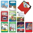 thumbnail image 1 of NobleWorks 20 Assorted Box Set Funny Christmas Greeting Cards w/5 x 7 Inch Envelopes (10 Designs, 2 Each) Reindeer Toons AC10706XSG-B2x10, 1 of 6