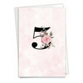 thumbnail image 1 of NobleWorks 5th Milestone Anniversary Greeting Card with 5 x 7 Inch Envelope (1 Card) Floral Couple 5 C10494MAG, 1 of 6