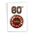 thumbnail image 1 of NobleWorks 60th Birthday Card with Envelope, Chocolate Strawberry Cake Design, 1 of 6
