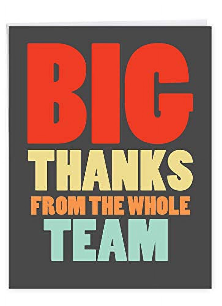 NobleWorks Big Thanks From The Team Gratitude Thank You Greeting