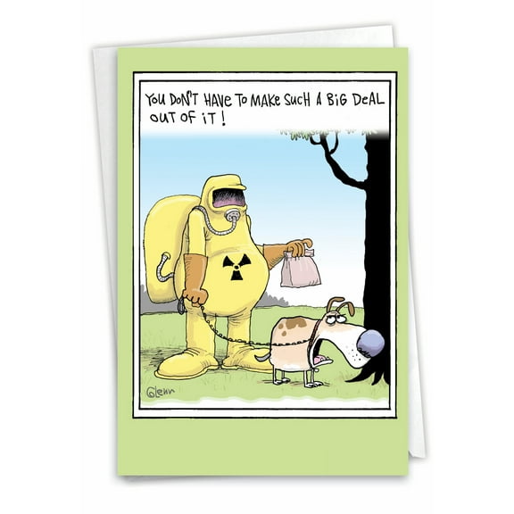 NobleWorks Funny Birthday Greeting Card with 5 x 7 Inch Envelope (1 Card) Bday Make Such A Big Deal 4370