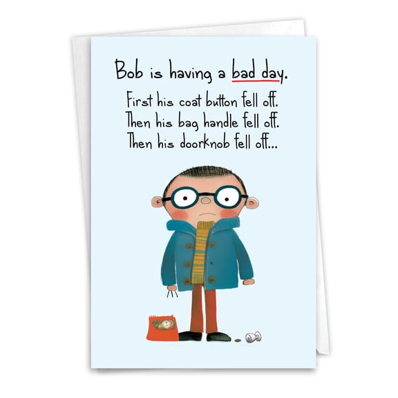 NobleWorks Funny Cats Birthday Greeting Card w/ 5x7 Envelope (1 Card), For Men, Women, Bday Meowzel C10135BDG