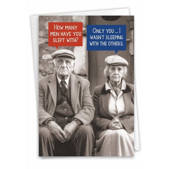 NobleWorks Funny Birthday Paper Card with 5 x 7 Inch Envelope (1 Card) Bday Wasn't Sleeping C10074BDG