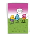 thumbnail image 1 of NobleWorks Funny Easter Greeting Card with 5 x 7 Inch Envelope (1 Card) Plastic Egg C10958EAG, 1 of 6