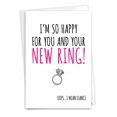NobleWorks Funny Engagement Greeting Card with 5 x 7 Inch Envelope (1 ...