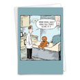 thumbnail image 1 of NobleWorks Funny Get Well Greeting Card with 5 x 7 Inch Envelope (1 Card) Sore Gingerbread Man C2609GWG, 1 of 6