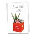 thumbnail image 1 of NobleWorks Funny Retirement Greeting Card with 5 x 7 Inch Envelope (1 Card) Co-Worker, Good Luck Don't Leave C8225RTG, 1 of 6