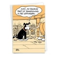 thumbnail image 1 of NobleWorks Funny Thanksgiving Greeting Card with 5 x 7 Inch Envelope (1 Card) Leftunders C10157TGG, 1 of 6