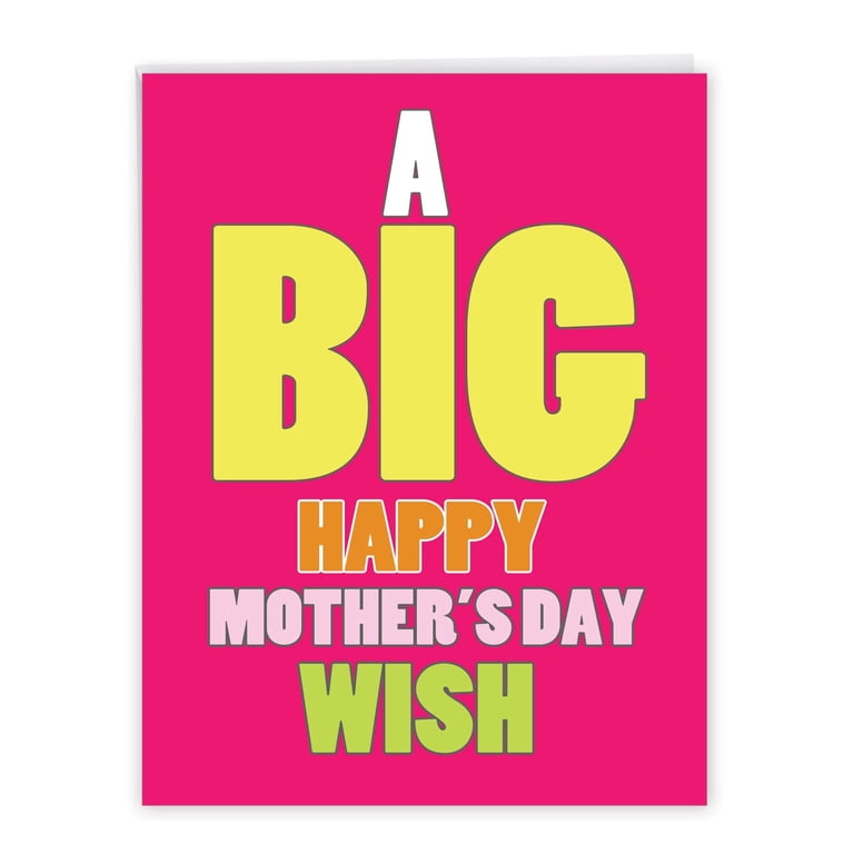 NobleWorks Funny Mother's Day Greeting Card w/ 5x7 Envelope (1