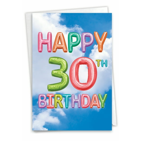 NobleWorks Good as Gold 30th Birthday Greeting Card with Envelope