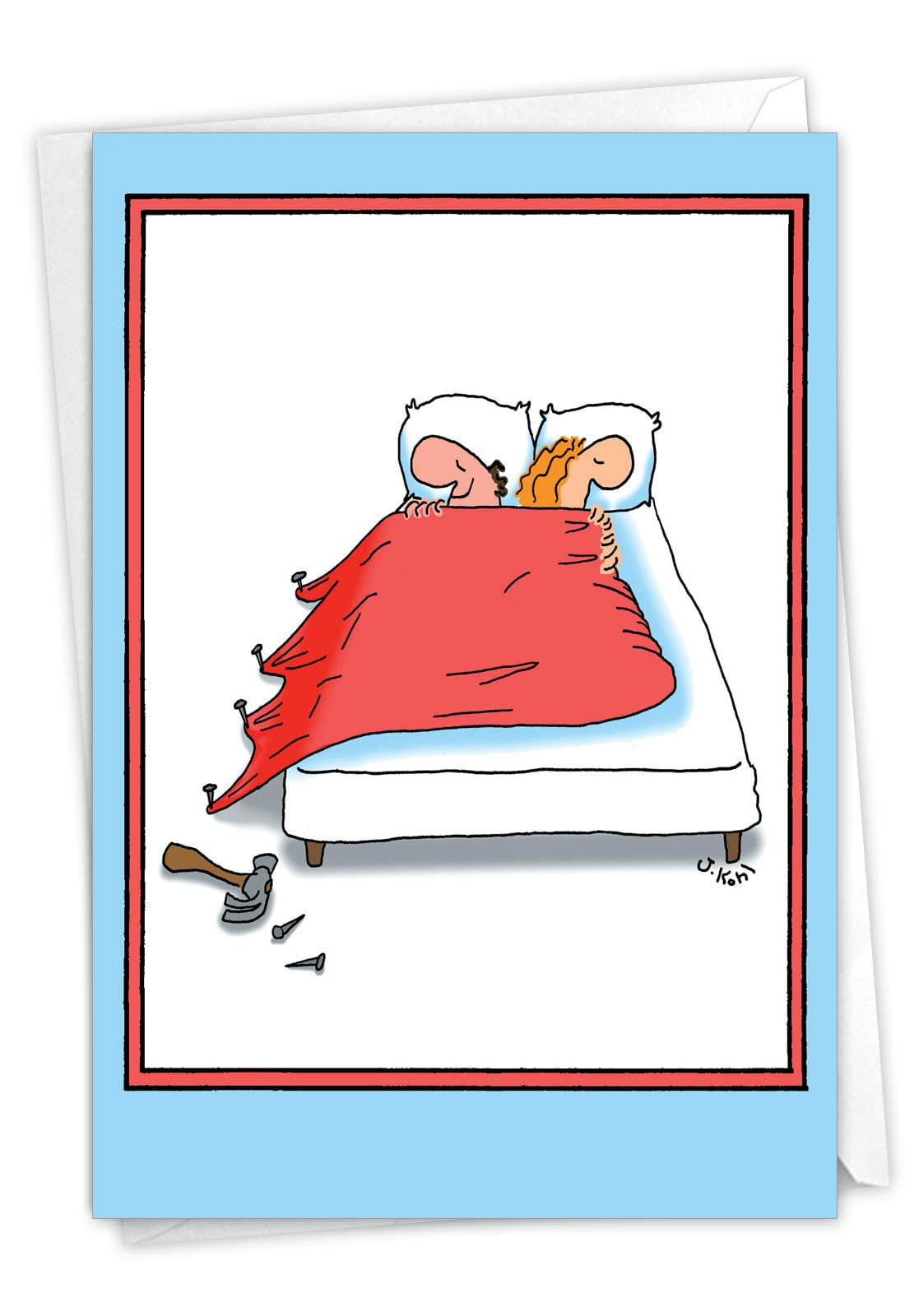 NobleWorks Humorous Anniversary Greeting Card with 5 x 7 Inch