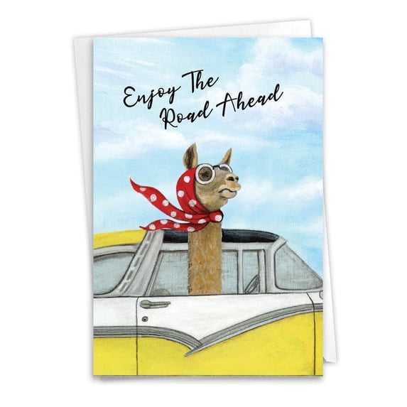 NobleWorks Funny Birthday Greeting Card w/ 5x7 Envelope (1 Card), For Men, Women, Bday Dog Butt Zoom C9606BDG