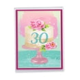 thumbnail image 1 of NobleWorks Jumbo 30th Milestone Birthday Greeting Card From Us 8.5 x 11 Inch with Envelope (1 Pack) Oversize Jumbo Number Cake 30 J10126MBG-US, 1 of 6