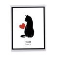 thumbnail image 1 of NobleWorks Jumbo Pet Sympathy Greeting Card 8.5 x 11 Inch with Envelope (1 Pack) Big, Jumbo Furever In Our Heart - Cat J10066BPSG, 1 of 6
