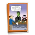 thumbnail image 1 of NobleWorks, Monster Drinks - 12 Funny Halloween Cards Boxed - Bulk Set, C7087HWG-B12x1, 1 of 6