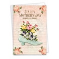 thumbnail image 1 of NobleWorks Mother's Day Greeting Card with 5 x 7 Inch Envelope (1 Card) Mom Floral Shoes - Pump C10310FMDG, 1 of 6