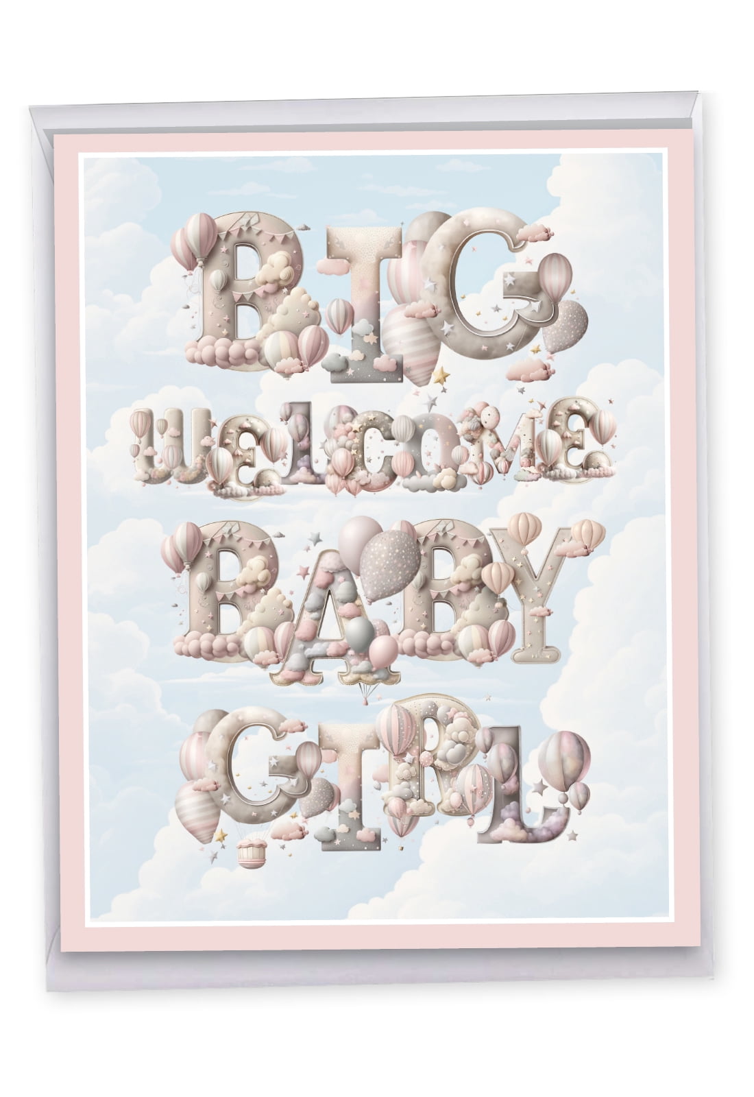 NobleWorks Oversize Baby Greeting Card (Parents) 8.5 x 11 Inch with ...
