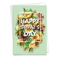 thumbnail image 1 of NobleWorks St. Patrick's Day Greeting Card with 5 x 7 Inch Envelope (1 Card) Flowers for St. Pat's C3532SPG, 1 of 6