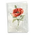 thumbnail image 1 of NobleWorks Thank You Greeting Card with 5 x 7 Inch Envelope (1 Card) Multicolored Botanicals C8853FTYG, 1 of 6