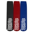 thumbnail image 1 of Nobles Assorted Anti Skid/ No Slip Hospital Gripper Socks, Great for adults, men, women. Designed for medical hospital patients but great for everyone (3 Pairs Black, Red, & Royal Blue), 1 of 2
