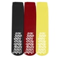 thumbnail image 1 of Nobles Assorted Anti Skid/ No Slip Hospital Gripper Socks, Great for adults, men, women. Designed for medical hospital patients but great for everyone (3 Pairs Black, Red, & Yellow), 1 of 2