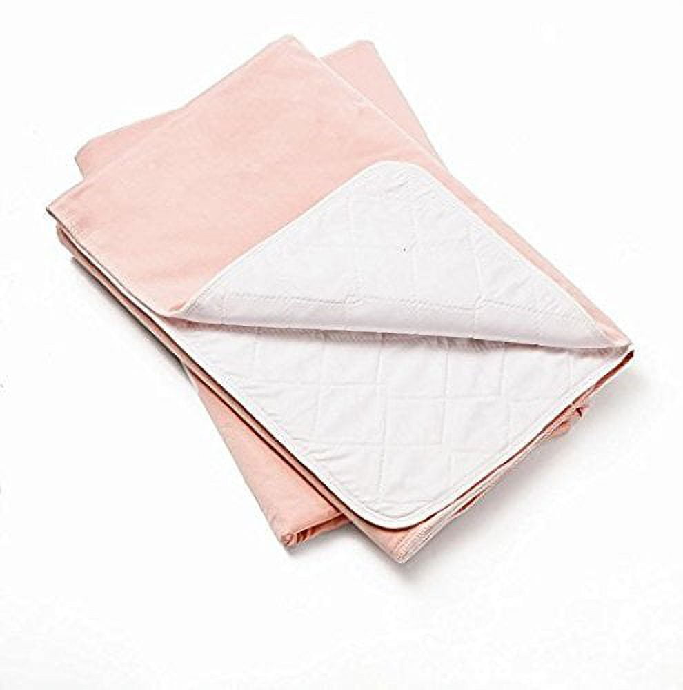 Nobles Reusable/Washable Waterproof Bed Pad for Children or Adults Pack of 3 (40x35, Pink)