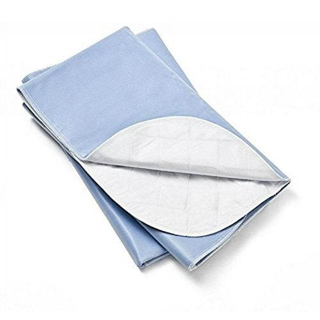 Nobles Reusable/Washable Waterproof Bed Pad for Children or Adults Pack of 3 (54x35, Blue)