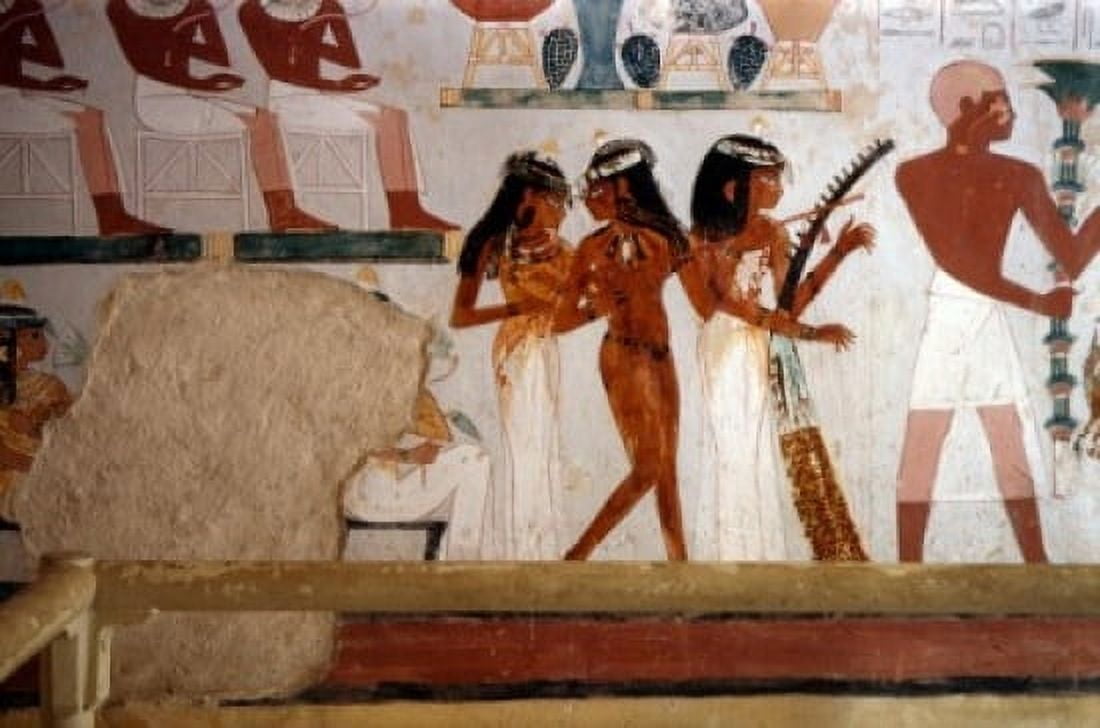 Nobles Tomb Egyptian Art Canvas Art -  (24 x 36)