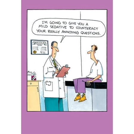 Nobleworks Annoying Questions Funny / Humorous Get Well Card
