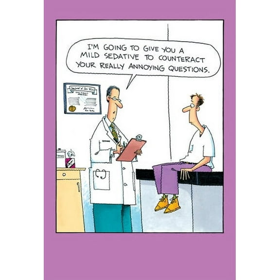 Nobleworks Annoying Questions Funny / Humorous Get Well Card