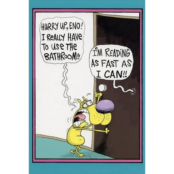 Nobleworks Bathroom Reading Funny / Humorous McCoy Bros Birthday Card