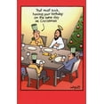 thumbnail image 1 of Nobleworks Birthday on the Same Day Tim Whyatt Humorous / Funny Christmas Card (1 card/1 envelope), 1 of 2
