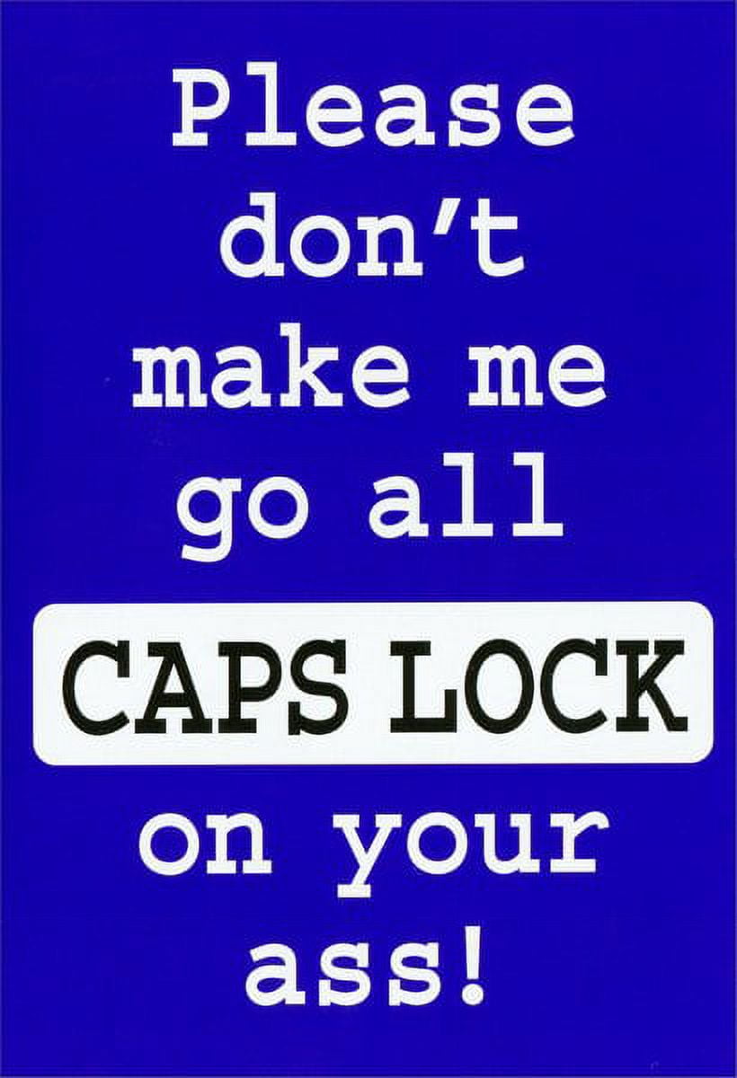 Nobleworks CAPS LOCK Funny / Humorous Birthday Card - Walmart.com