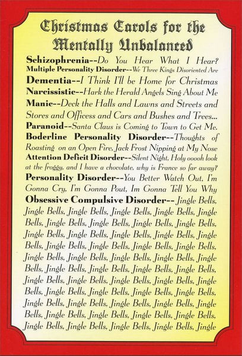 Nobleworks Christmas Carols Box of 12 Funny / Humorous Christmas Cards ...
